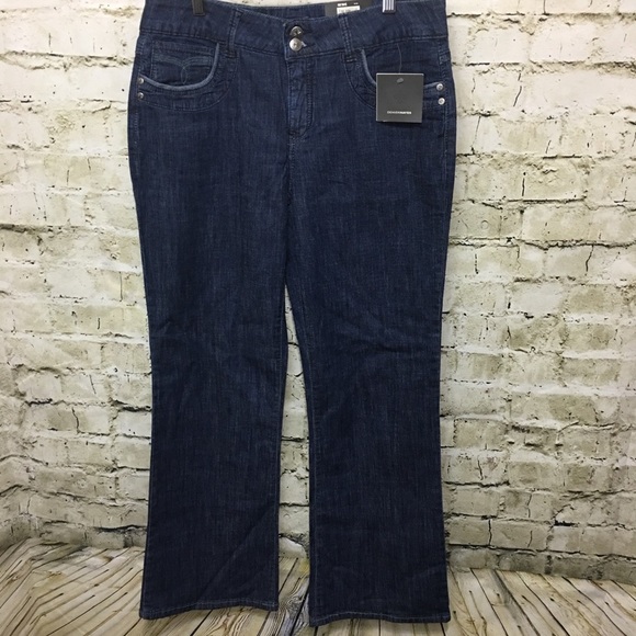 🌻 NWT Denver Hayes Dark Wash Bootcut Jeans K15 - Picture 1 of 6